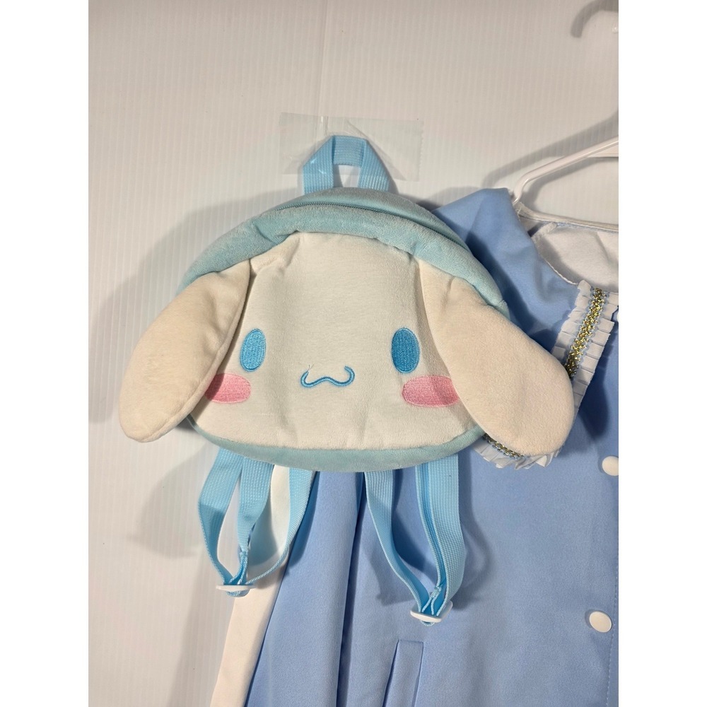 Kids Blue Sanrio Cinnamoroll Bomber Jacket Sailor Collar Lond Sleeves an a Bag - Picture 9 of 13